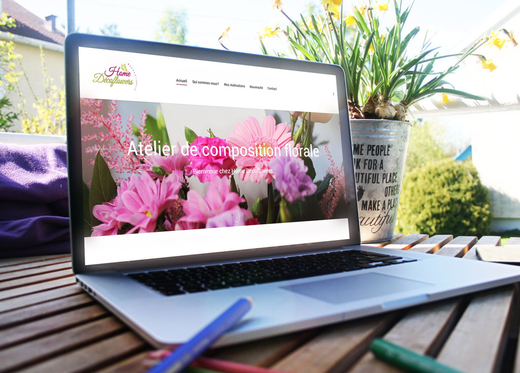 site web responsive fleuriste mons agence web communika