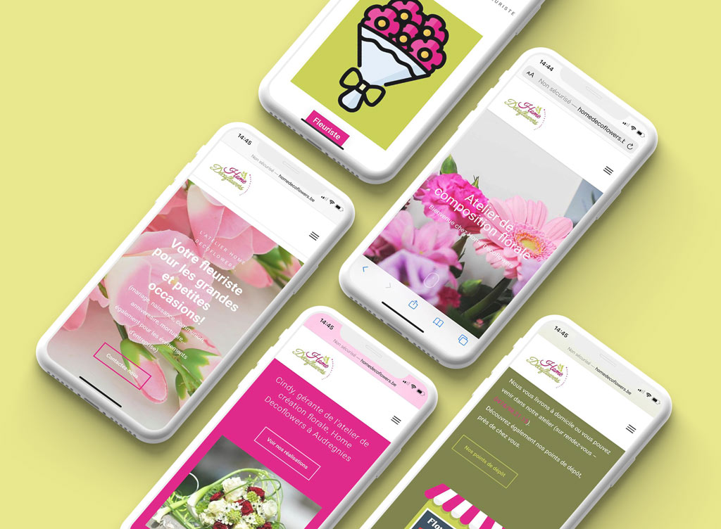 site web mobile site internet responsive fleuriste mons agence web communika